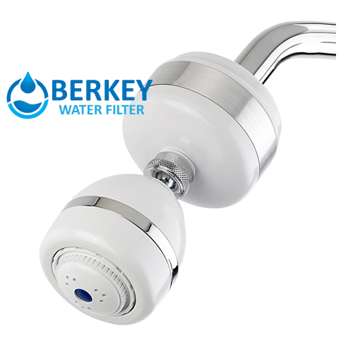 Shower Filter w/ Massage Head (White)